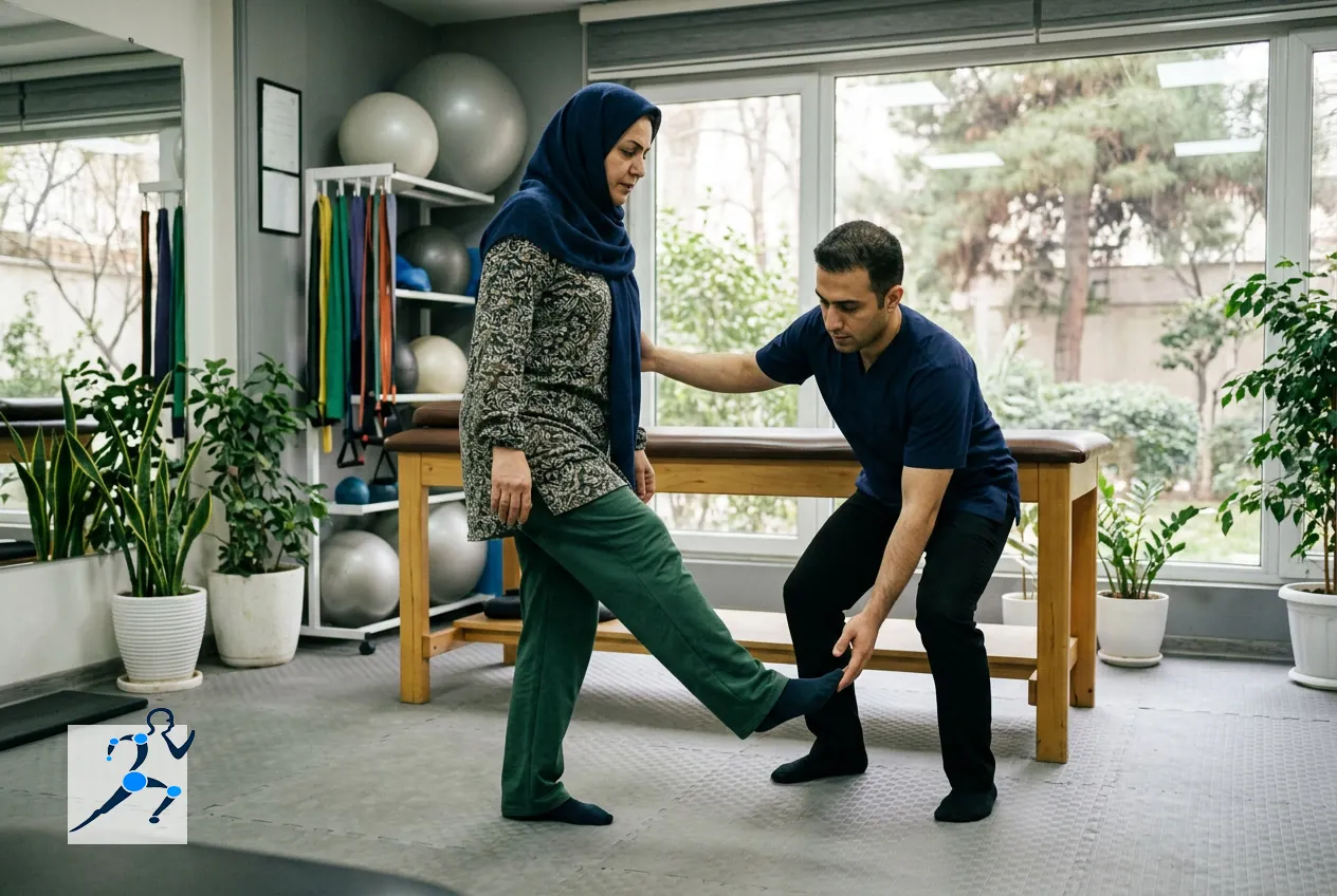 تمرین تعادل برای توانبخشی و کنترل حرکت زانو